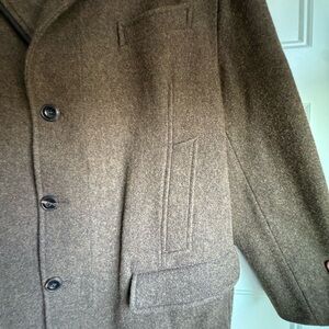 Schneider Classic Tan Pea Coat for Men